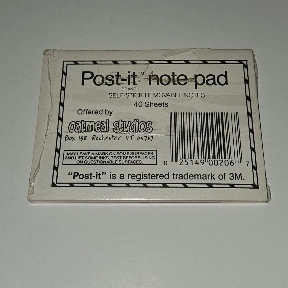 VTG Blue Jeans Post-It Note Notepad Message Doodle 40 Sheets NEW SEALED